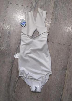 H&m,белый купальник для спорта, спортивный купальник белого цвета122-128 см5 фото