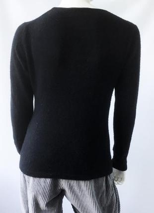 Черный кашемировый (100%) свитер бренда dunedin cashmere, шотландия3 фото