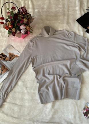 Тонкая шерстяная водолазка на высокий рост