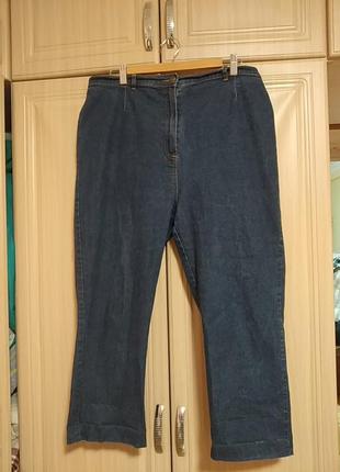 Укороченные джинсы супер стрейч большого размера1 фото