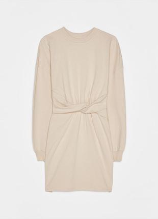 Bershka сукня  -світшот з вузлом 2