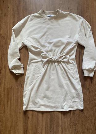 Bershka сукня  -світшот з вузлом 4