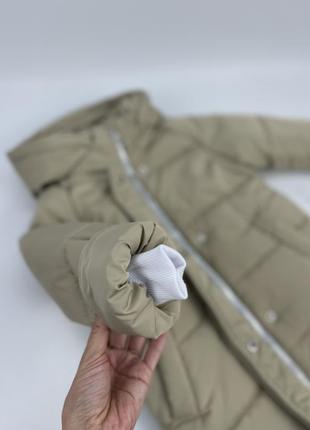 Пальто зимове до -30 морозу на флісі теплі подовжене7 фото