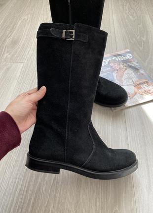 Замшевые сапоги ботинки clark’s