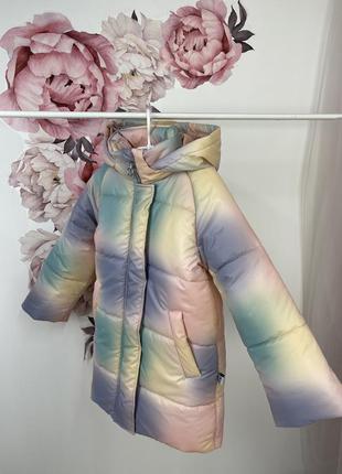 Зимове пальто на флісі тепле подовжене стильне до -30 морозу