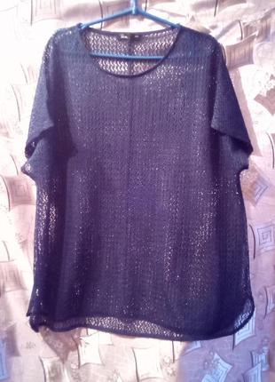 Maxi blueт ажурний пуловер павутинка, футболка.