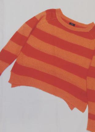 Оранжевый полосатый свитерок f&f