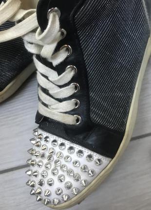 Ботинки лабутены с шипами3 фото
