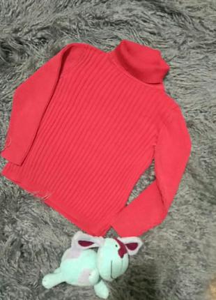 Гольф водолазка червоного кольору на4-5років