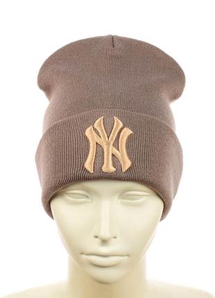 Молодежная шапка "new york". есть с однотонной вышивкой. много цветов7 фото