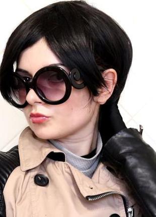 Короткий черный парик (унисекс)