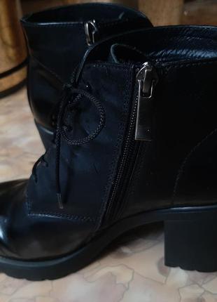 Ботильйоны- ботинки  кожаные exclusive7 фото