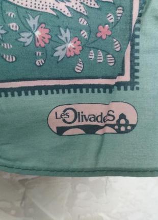 Котоновый платок шарф les olivades made in france2 фото