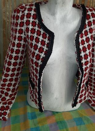 Вінтажний піджак клітина букле