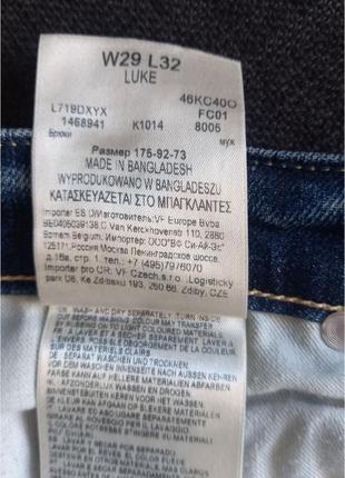 Джинсы lee luke slim fit jeans оригинал3 фото