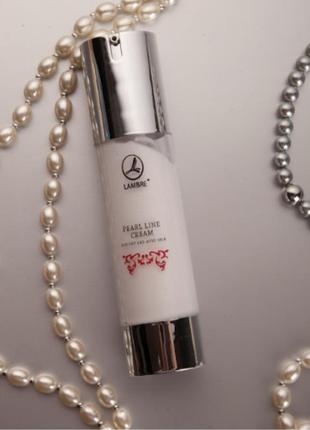 Крем для сухої шкіри lambre pearl line cream/зволожуючий крем ламбре для сухої шкіри/перловий крем проти зморшок