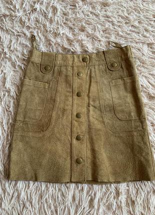 Замшевая юбка 6-8 лет h&m