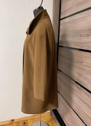 🇮🇹 італійське пальто ангора і шерсть бежевого кольору 🔥2 фото