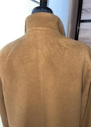 🇮🇹 італійське пальто ангора і шерсть бежевого кольору 🔥3 фото