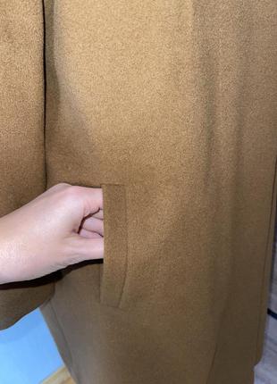🇮🇹 итальянское пальто ангора и шерсть бежевого цвета 🔥5 фото