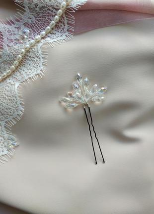 Шпилька украшение в прическу невесты, выпускницы, подарок, корпоратив, фотосессию6 фото
