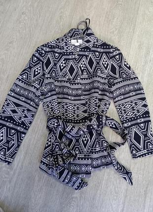 Пиджак на запах под пояс