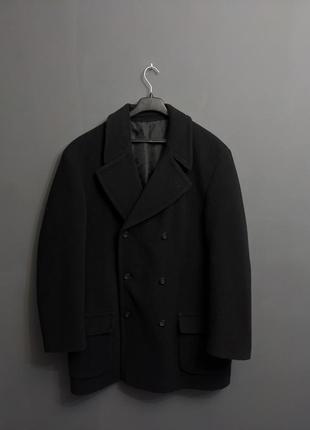 Двубортное шерстяное пальто c&a