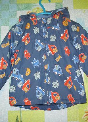 Ветровка на флисе "dunnes stores" размер 9-12 мес. рост 80 см.