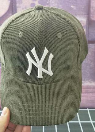 Вельветовые бейсболки кепки new york yankees оригинал1 фото