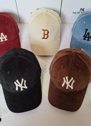 Вельветовые бейсболки кепки new york yankees оригинал10 фото