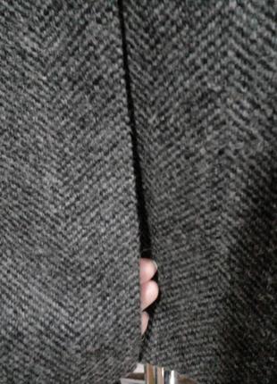 Вінтажне демісезонне вовняне пальто в ялинку срср6 фото