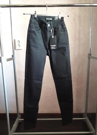 Черные котоновые джинсы it's basic качество 👍1 фото