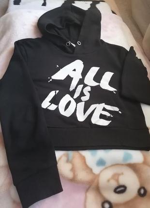 Худі укорочений h&m 134/140, 8-10y 2