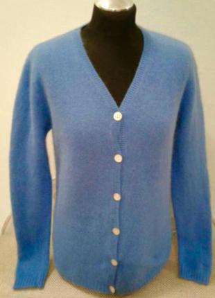 Шикарний кардиган светр, кофта з ангори з вовною лами-laura caswell