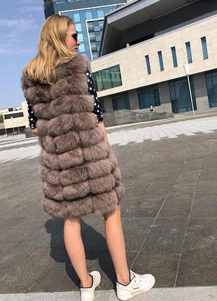 Натуральна жилетка з песця3 фото