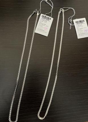 Женская серебряная цепочка 45 см (ромбо/бисмарк) 3мм