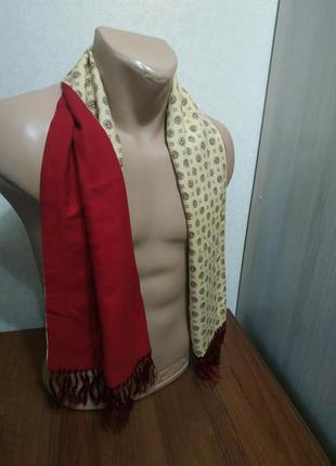 Вишуканий шовковий шарф/ англійський шовковий шарф3 фото