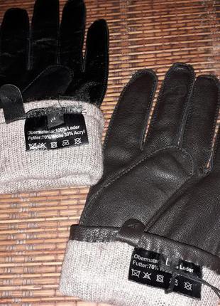 Мужские перчатки на подкладке,германия,гатуральная кожа3 фото