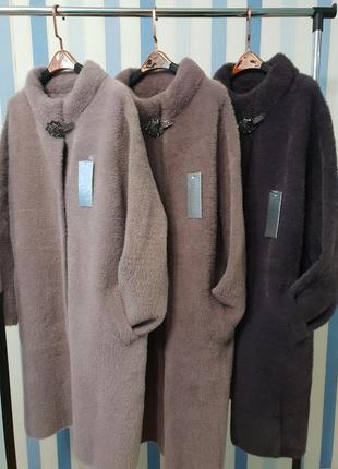 Шикарное пальто с шерстью альпаки ☝️☝️☝️ турция5 фото