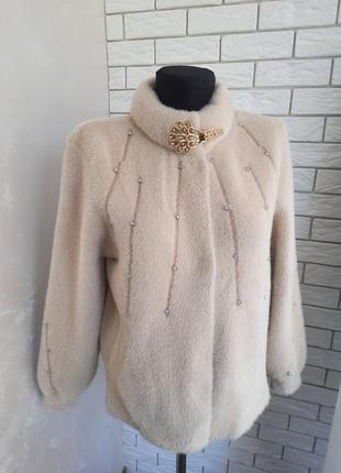 Шубка курточка пальто с шерстью альпаки ☝️☝️☝️3 фото