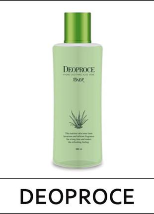 Зволожуючий тонер deoproce hydro soothing aloe vera toner1 фото