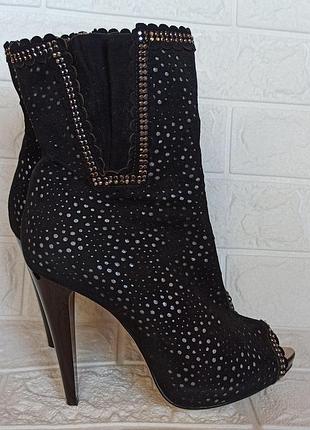 Супер ботильоны турция. натуральный замш и кожа премиум класса