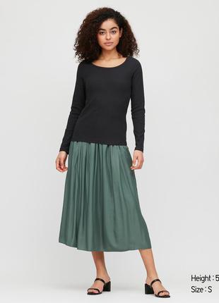 Лонгслив uniqlo с круглым вырезом