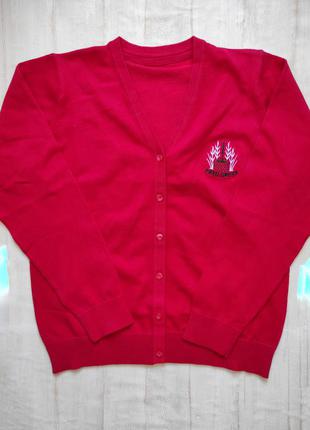 Кардиган красный марк спенсер девочке подростку