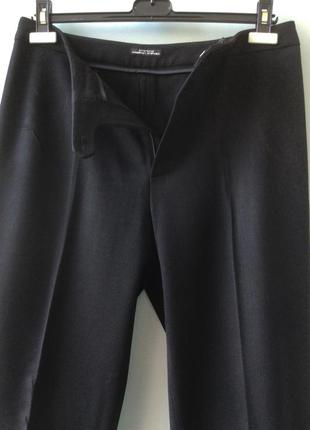Теплые шерстяные (80%) брюки с высокой посадкой, бренда strenesse gabriele strehle, германия4 фото