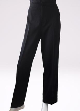 Теплые шерстяные (80%) брюки с высокой посадкой, бренда strenesse gabriele strehle, германия6 фото