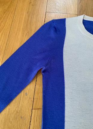 Theory тонкий шерстяной синий серый свитер джемпер xs7 фото