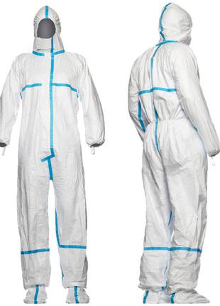 Медичний dupont tyvek 600 classic plus catiii protective suit2 фото