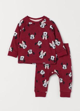 Костюм бордовий мінні h&m р. 62cm (2-4міс).