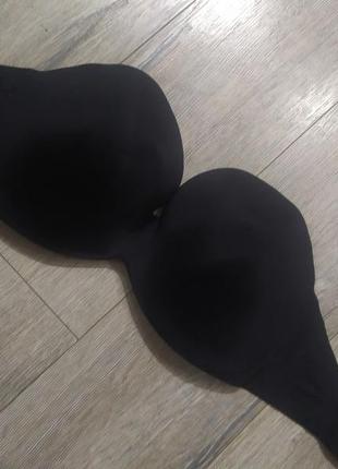 34ff 75g wonderbra ultimate strapless bra, гладкий безшовний бюстгальтер балконет без бретель4 фото